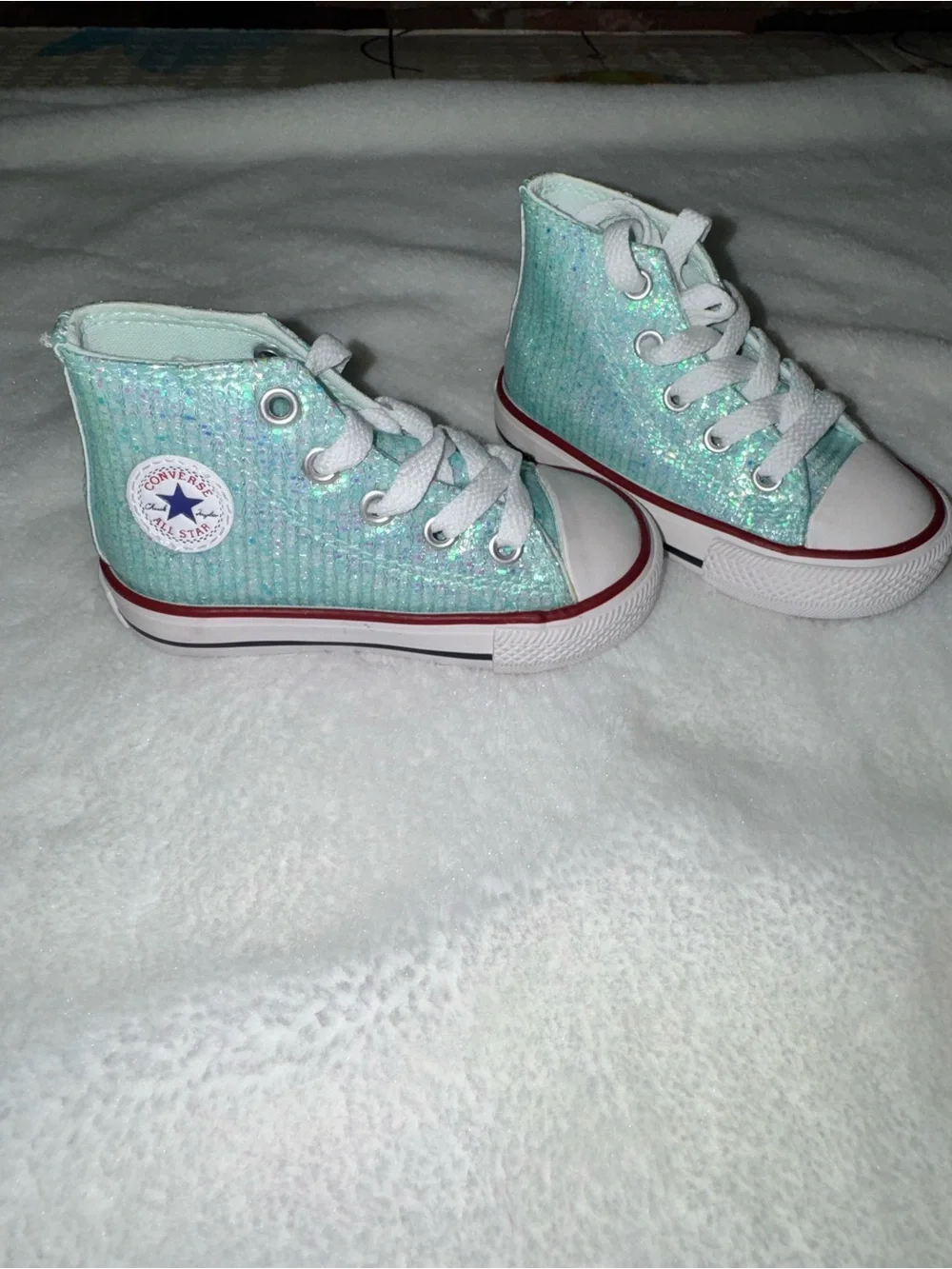 Converse Kids High-Top Sneakers - Insignia Blue Sparkle